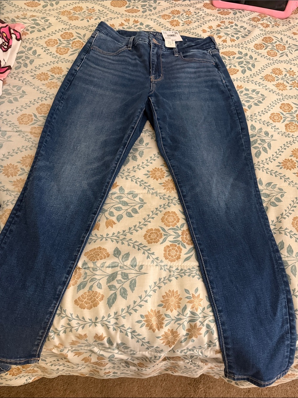 American Eagle Outfitters Dark Blue Straight Leg Jeans